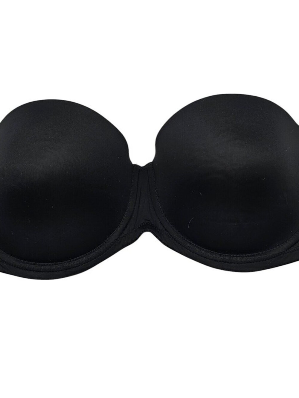 Calvin Klein Womens Sz 34D Strapless Push Up Bra Solid Black